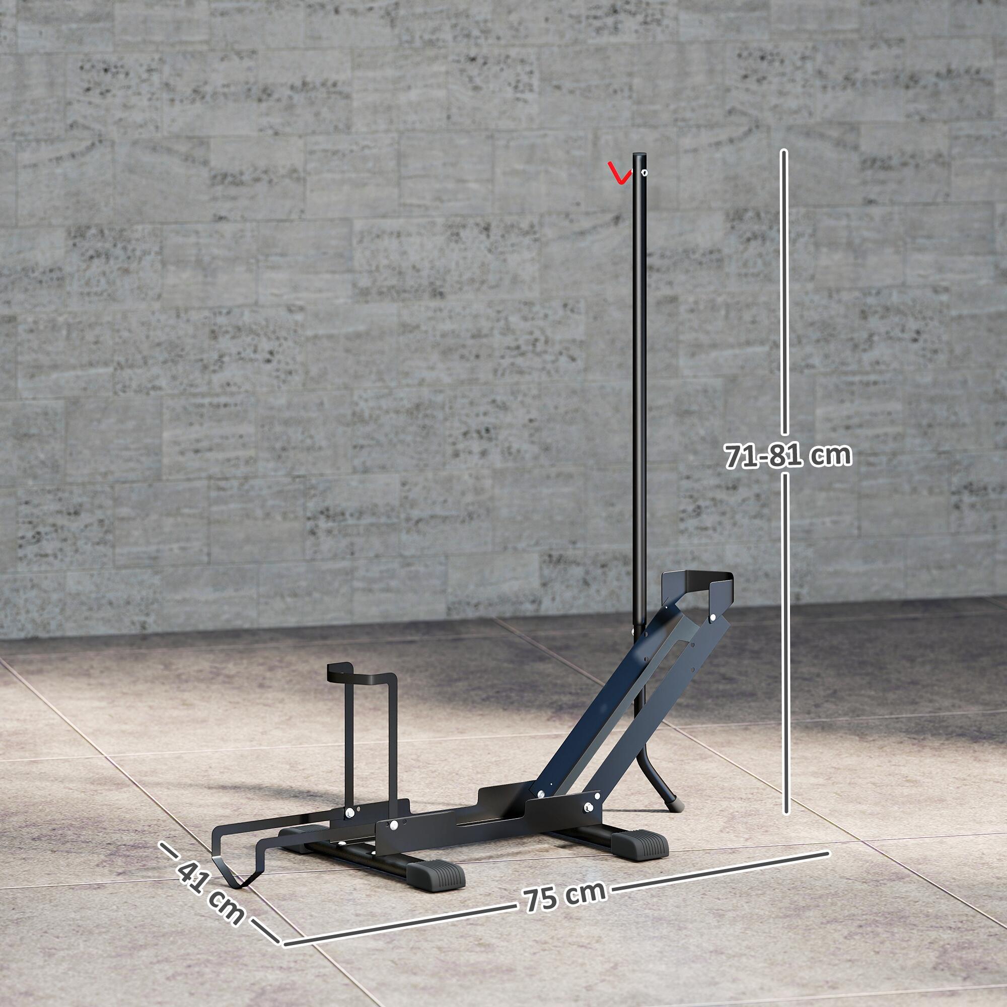 Suporte para bicicleta 75x41x71-81 cm preto SPORTNOW 3/5