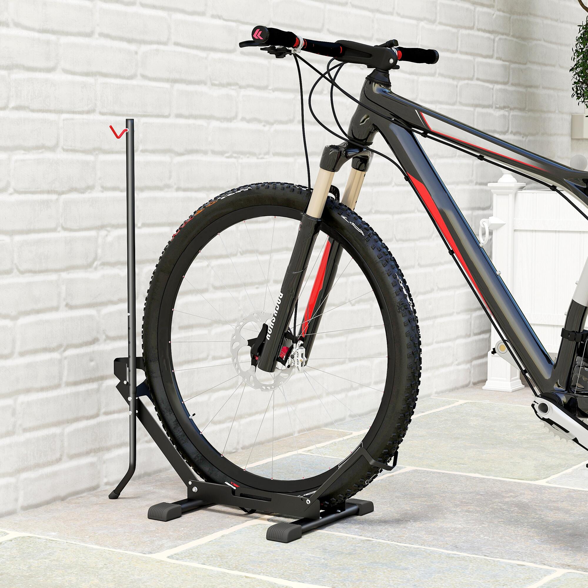 Suporte para bicicleta 75x41x71-81 cm preto SPORTNOW 5/5