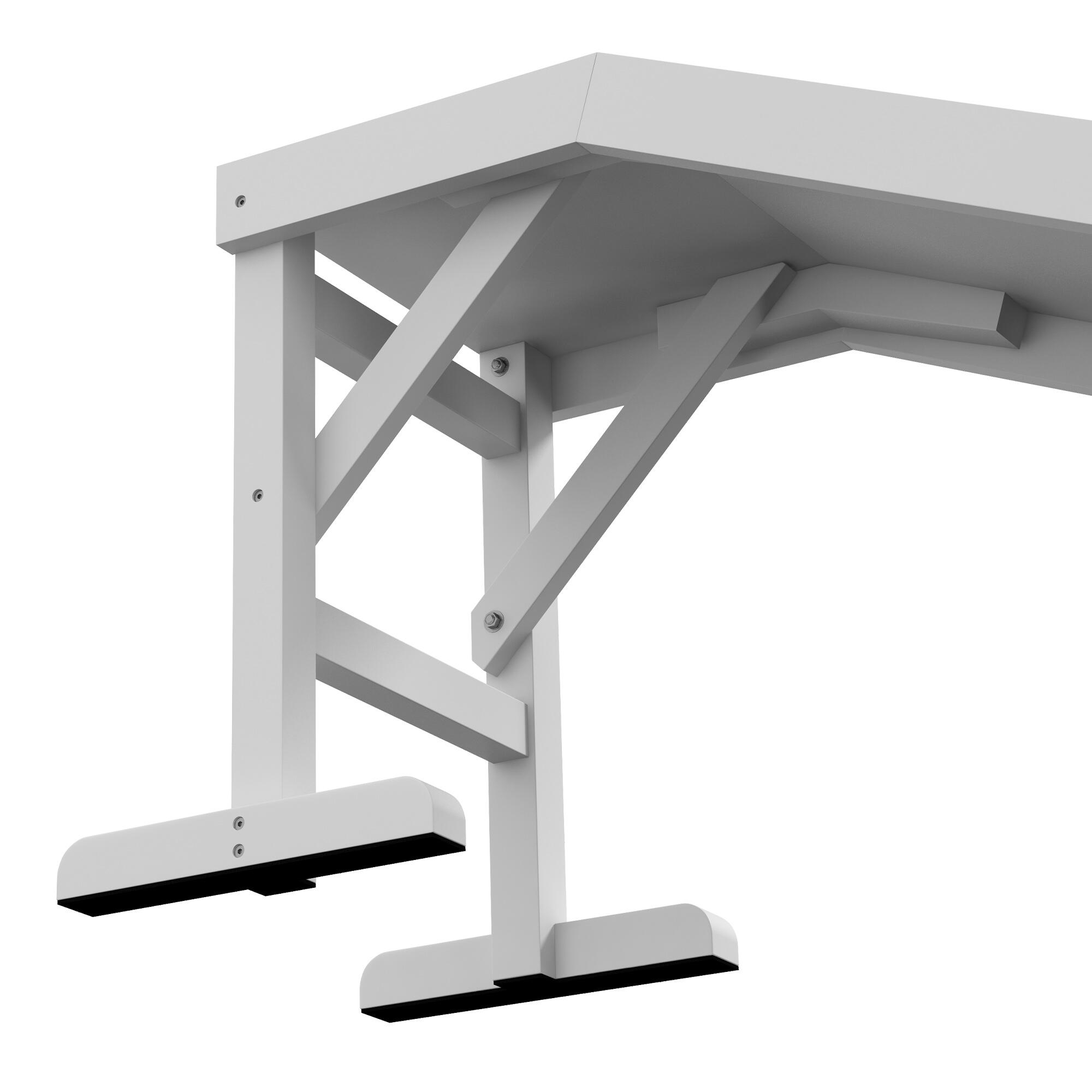 Rampa para cães 152x40x50 cm branco e cinza PawHut 5/5