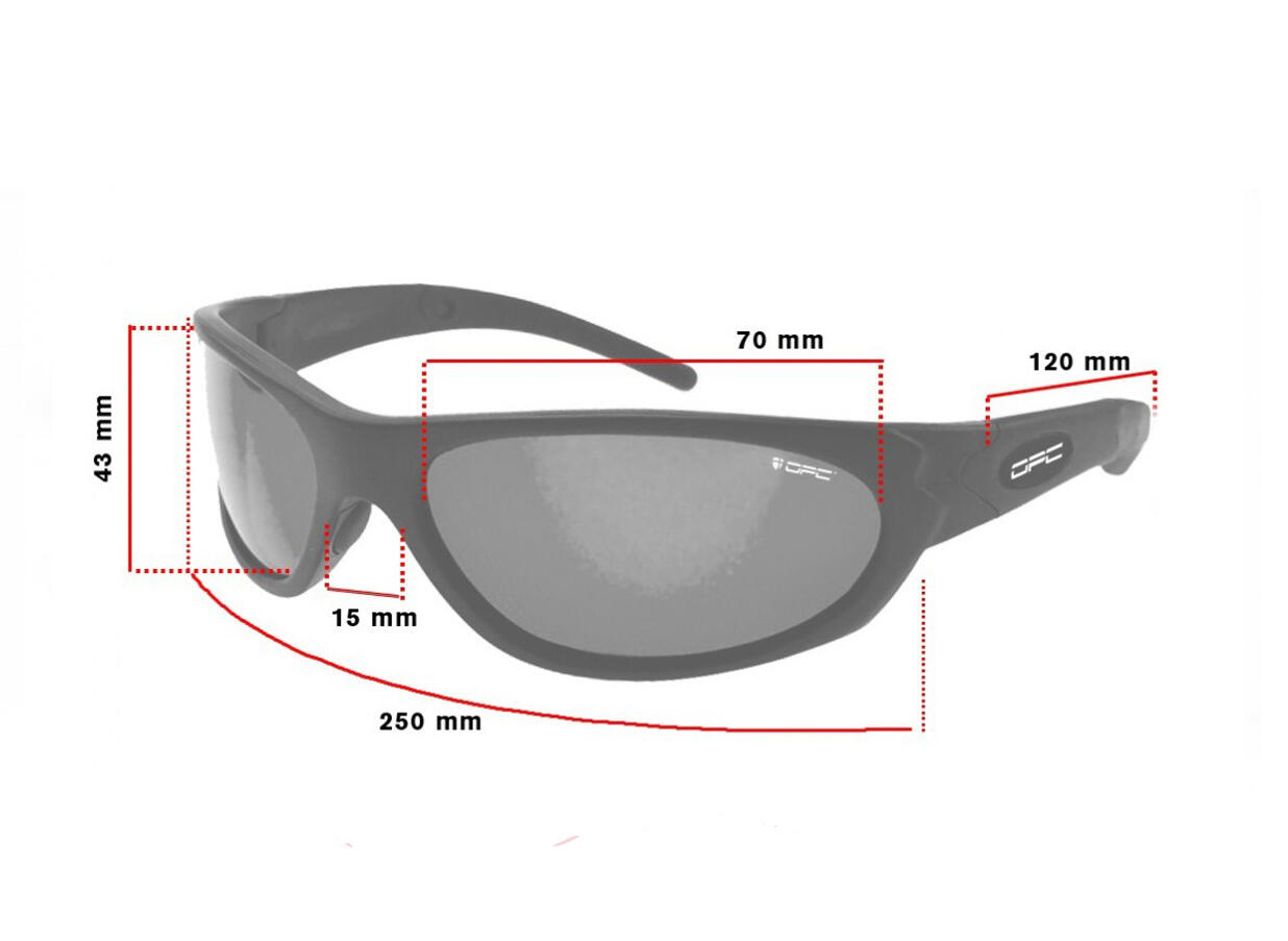 Okulary ochronne OPC MILITARY MARINES Matt Black Clear Cat.0 + ETUI 3/5