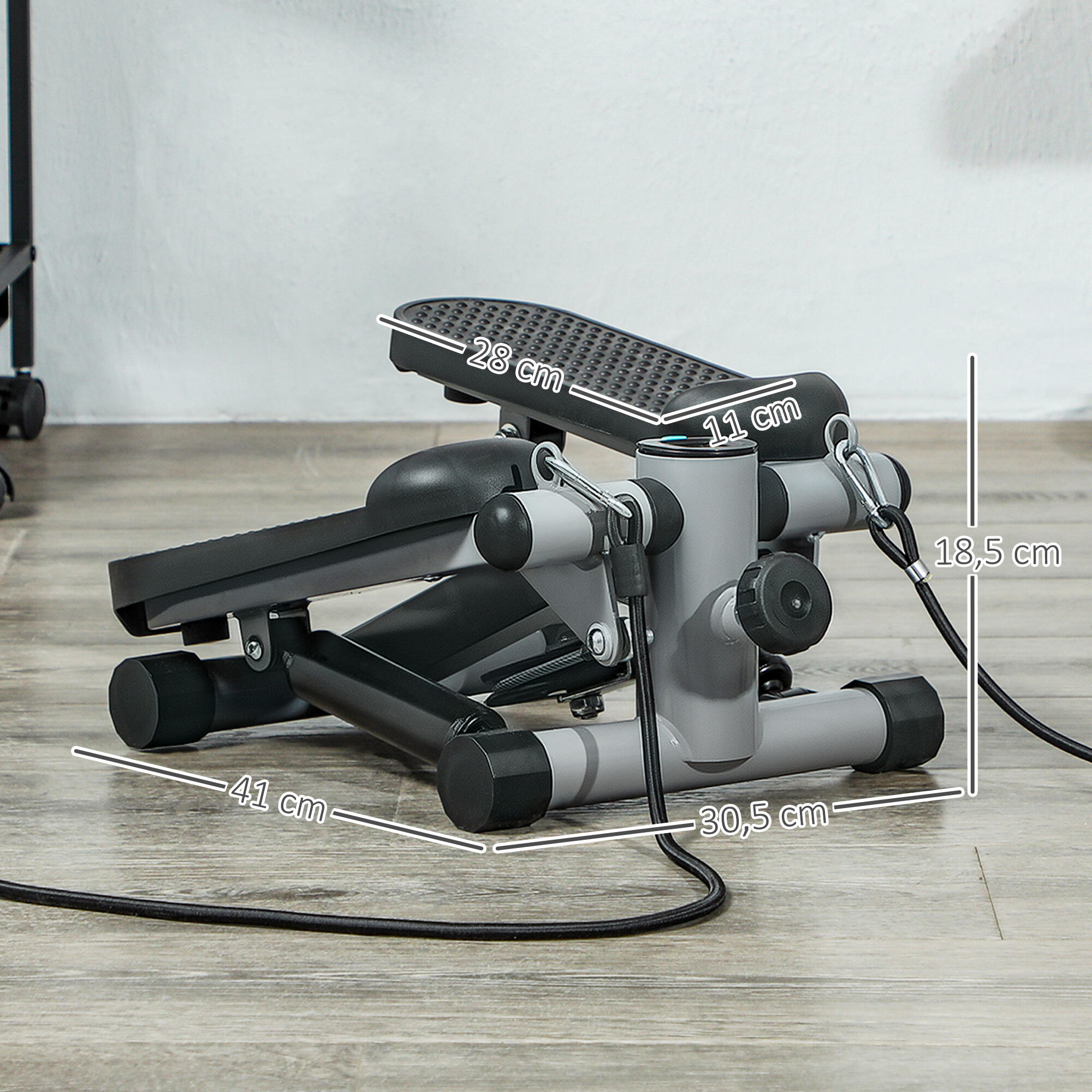 Mini Stepper SPORTNOW 41x30.5x18.5 cm Gris 3/6