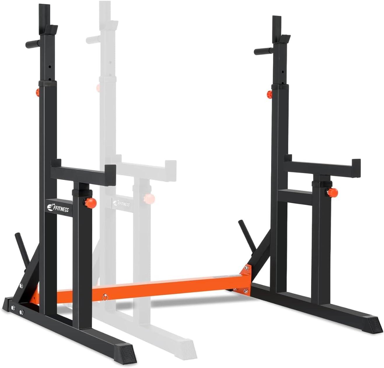 FFITNESS Squat Rack Regolabile Doppio Supporto Bilanciere FF