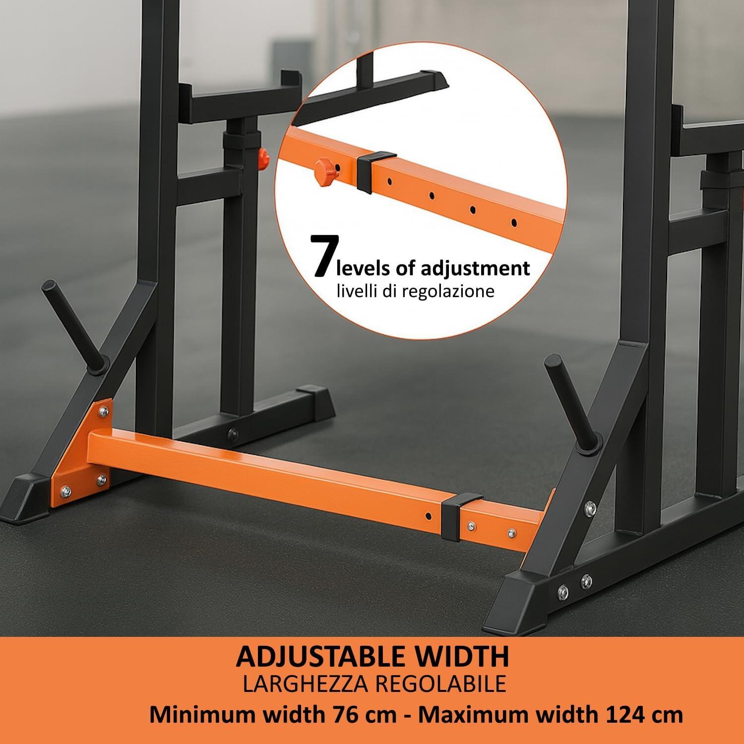 Rack à Squat Réglable Double Support de Barre FF 3/6