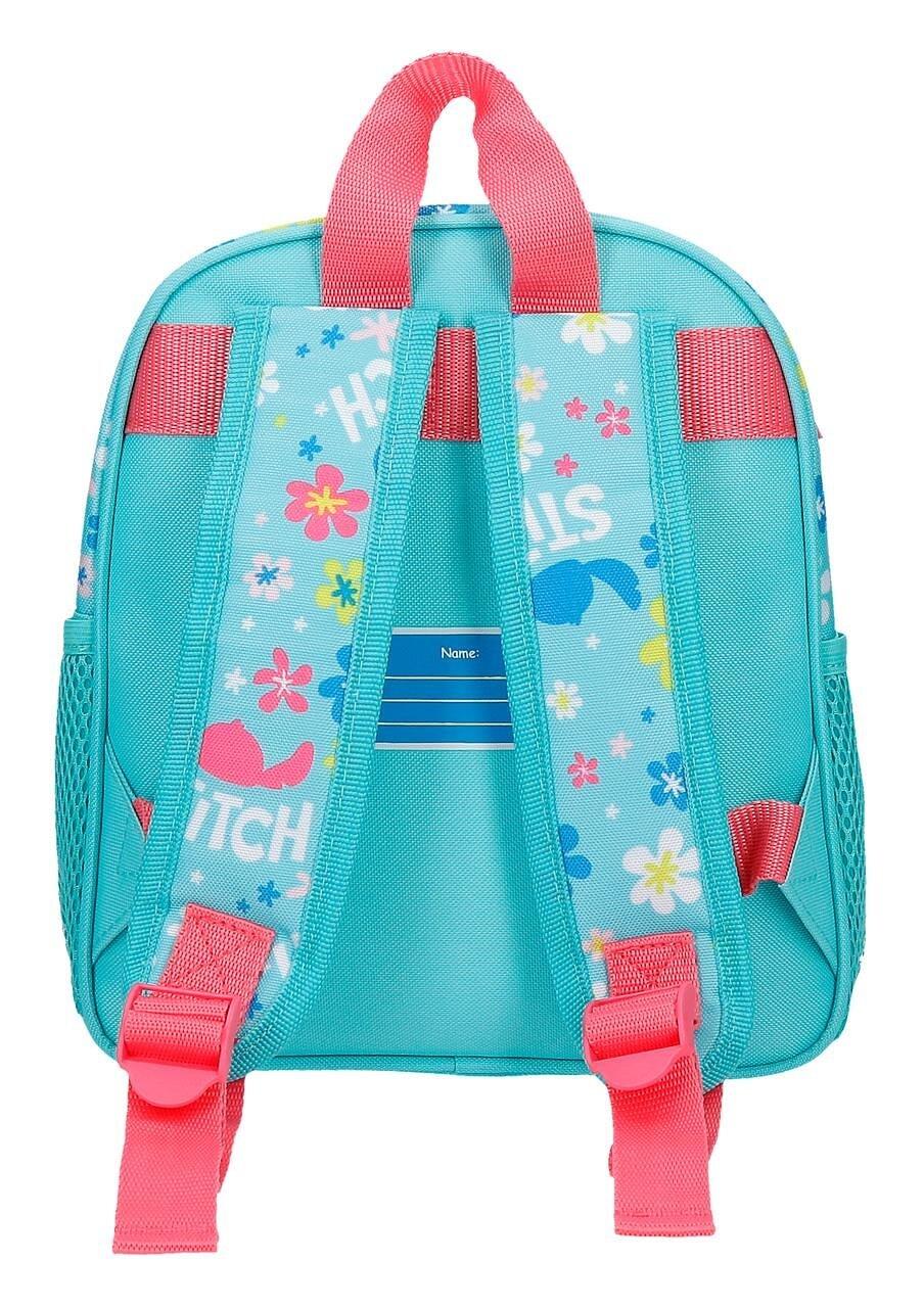 Mochila escolar menina Disney Aloha Stitch 25cm turquesa 2/5