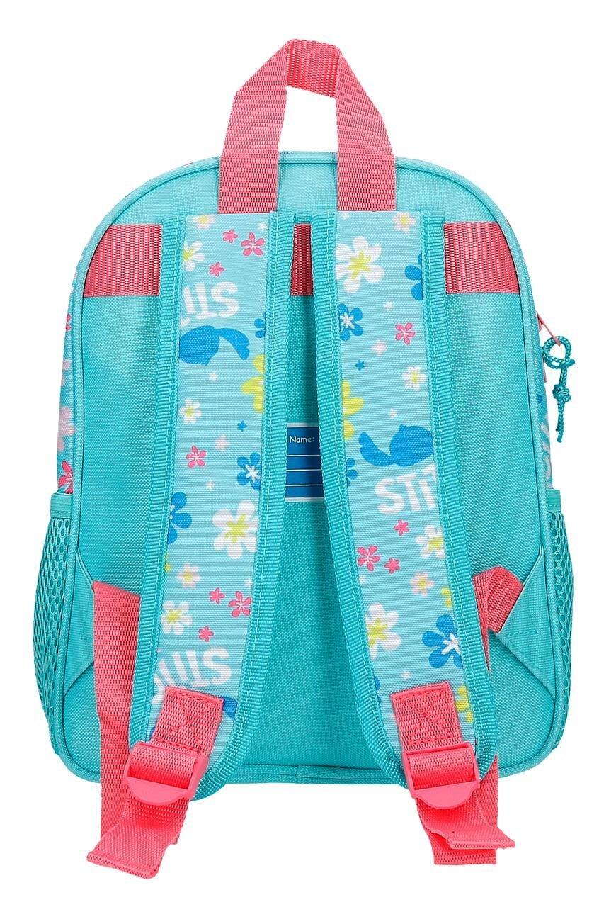 Mochila escolar menina Disney Aloha Stitch 28cm turquesa 2/5