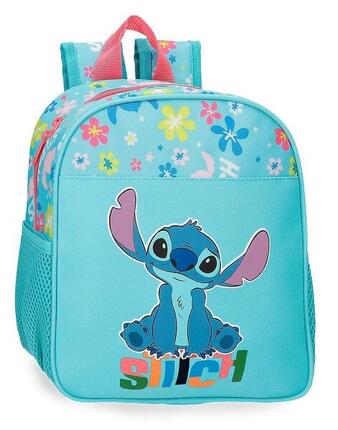 Mochila escolar niña Disney Aloha Stitch 25cm turquesa
