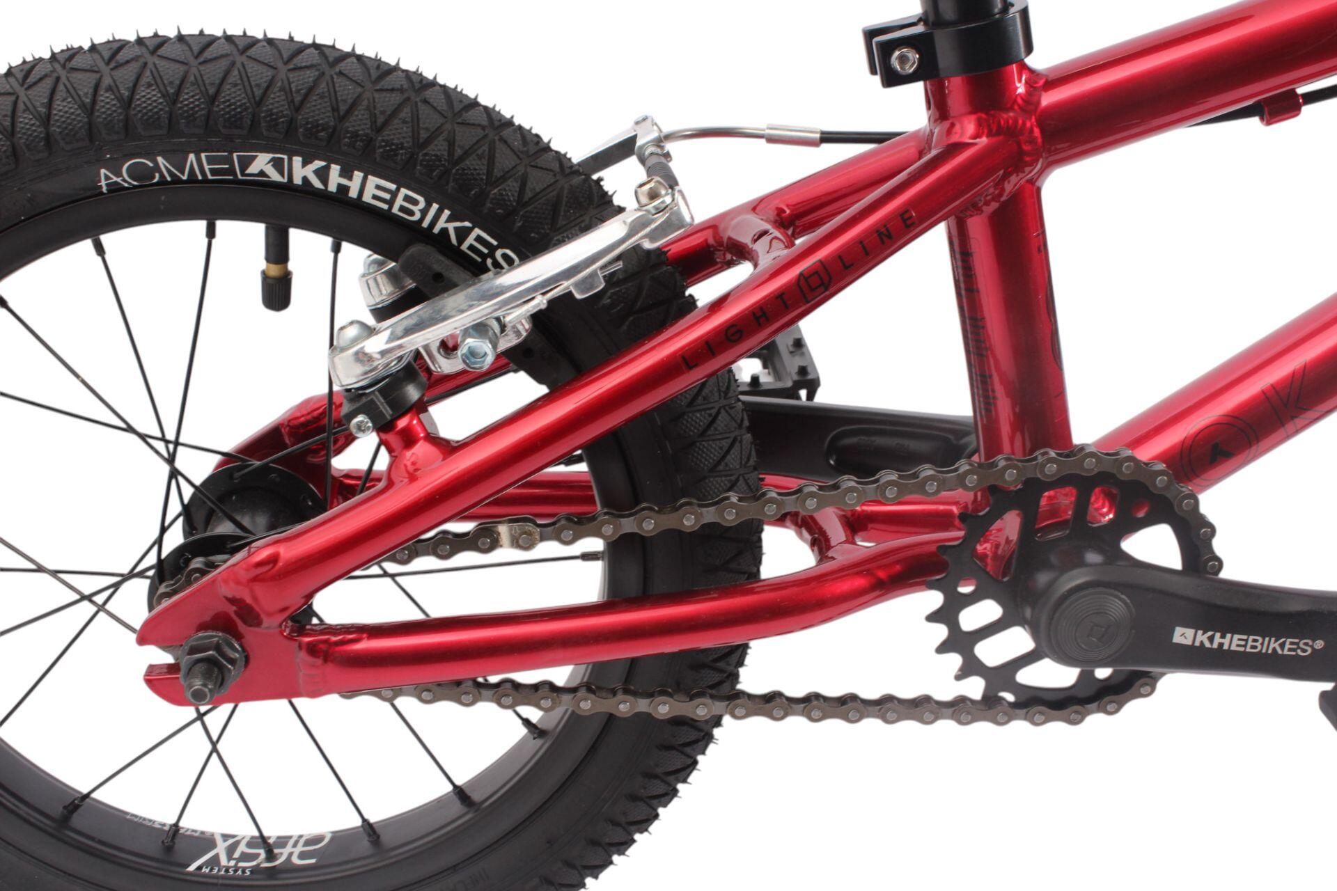 BMX bike aluminium kids KHE EVO LL red 14 inch 16.5 lbs 6/7