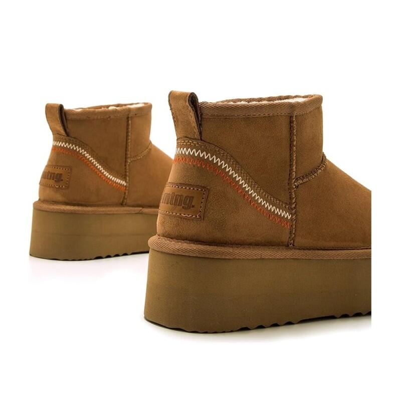 Botines Planos Mujer Mustang  Marrón 5/5