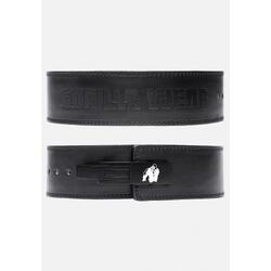 4 Inch Carbon Leather Lever Belt - Noir