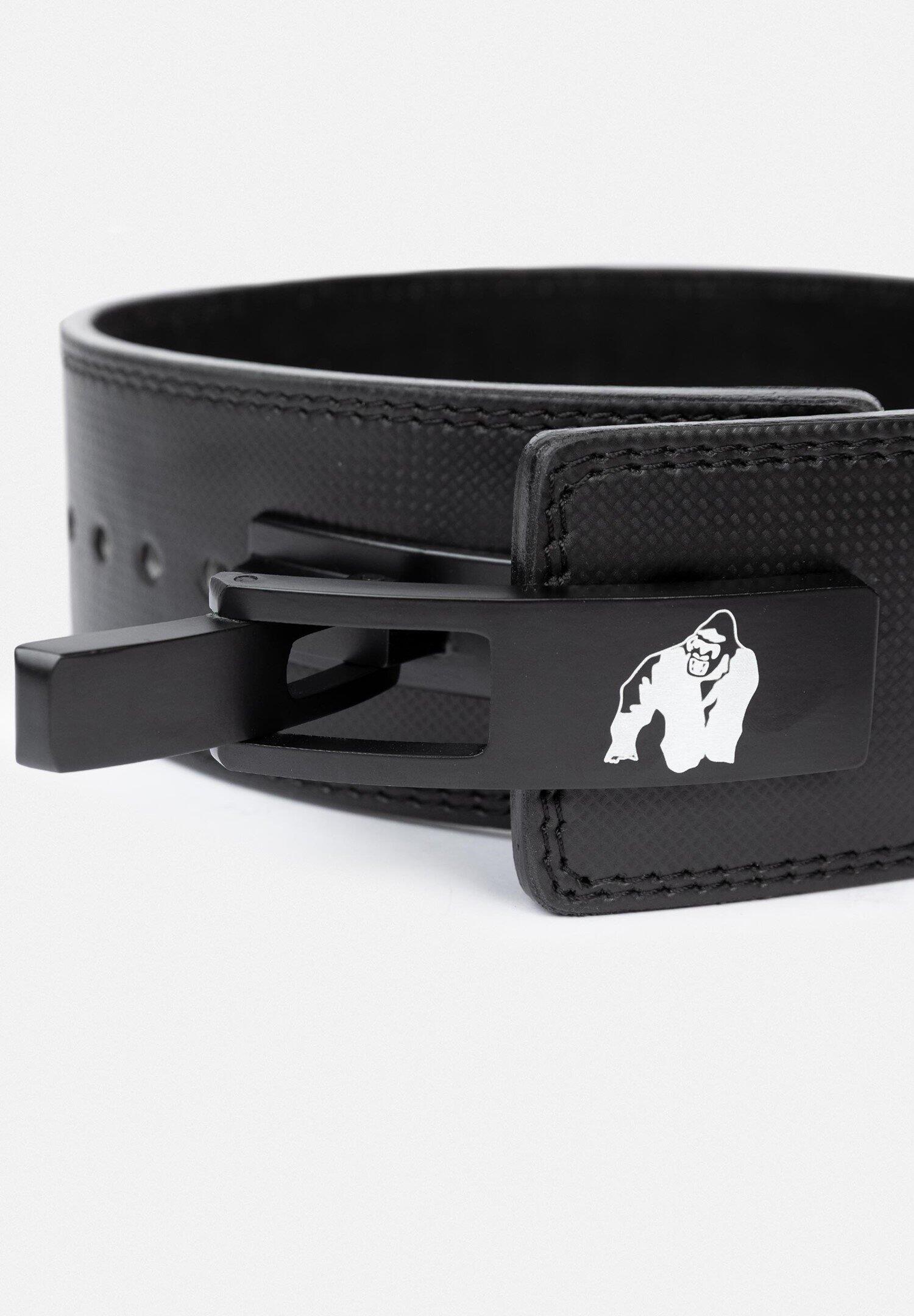 4 Inch Carbon Leather Lever Belt - Negro 3/6