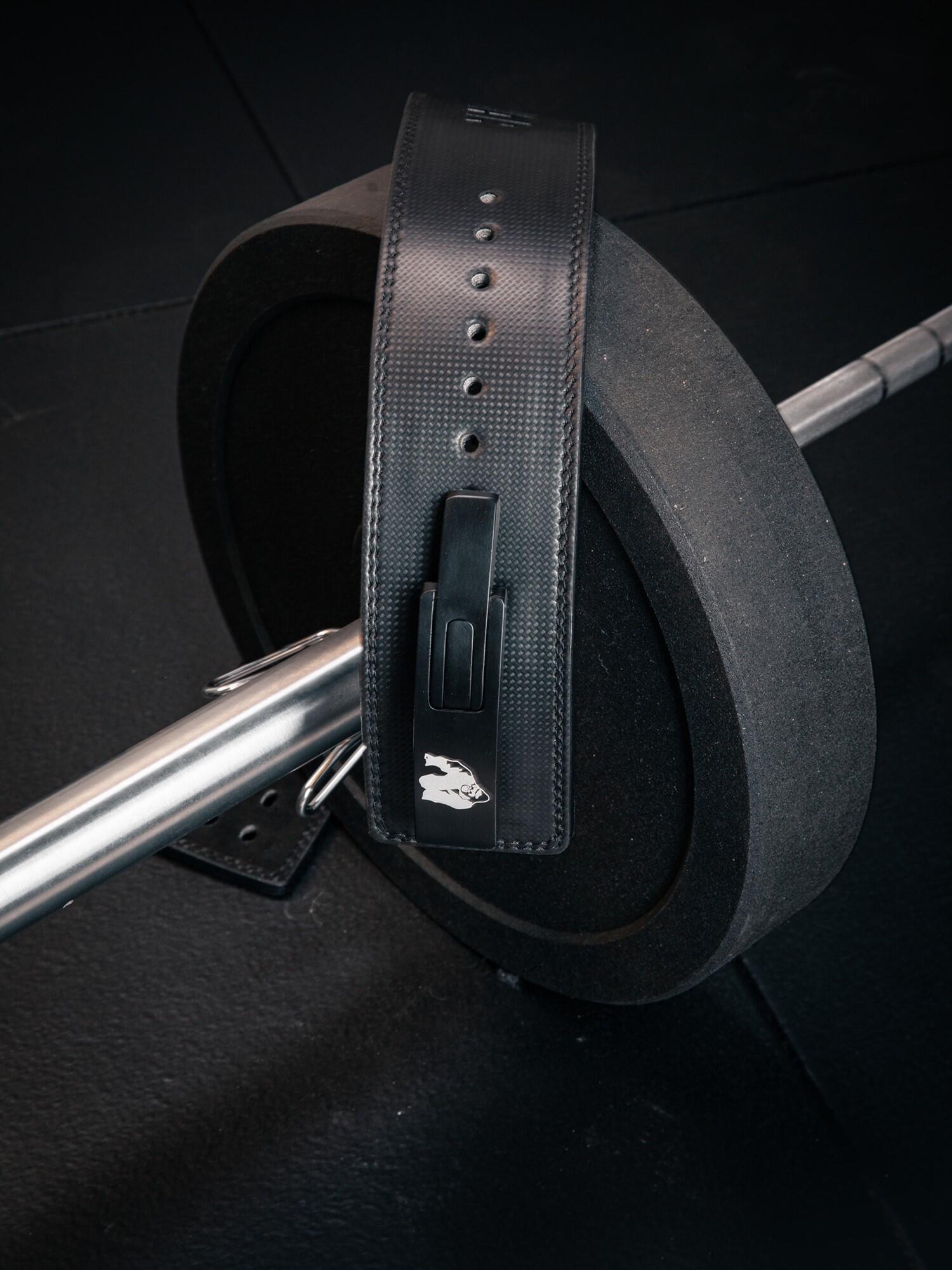 Gorilla Wear 4 Inch Carbon Leather Lever Belt - Preto 2/6