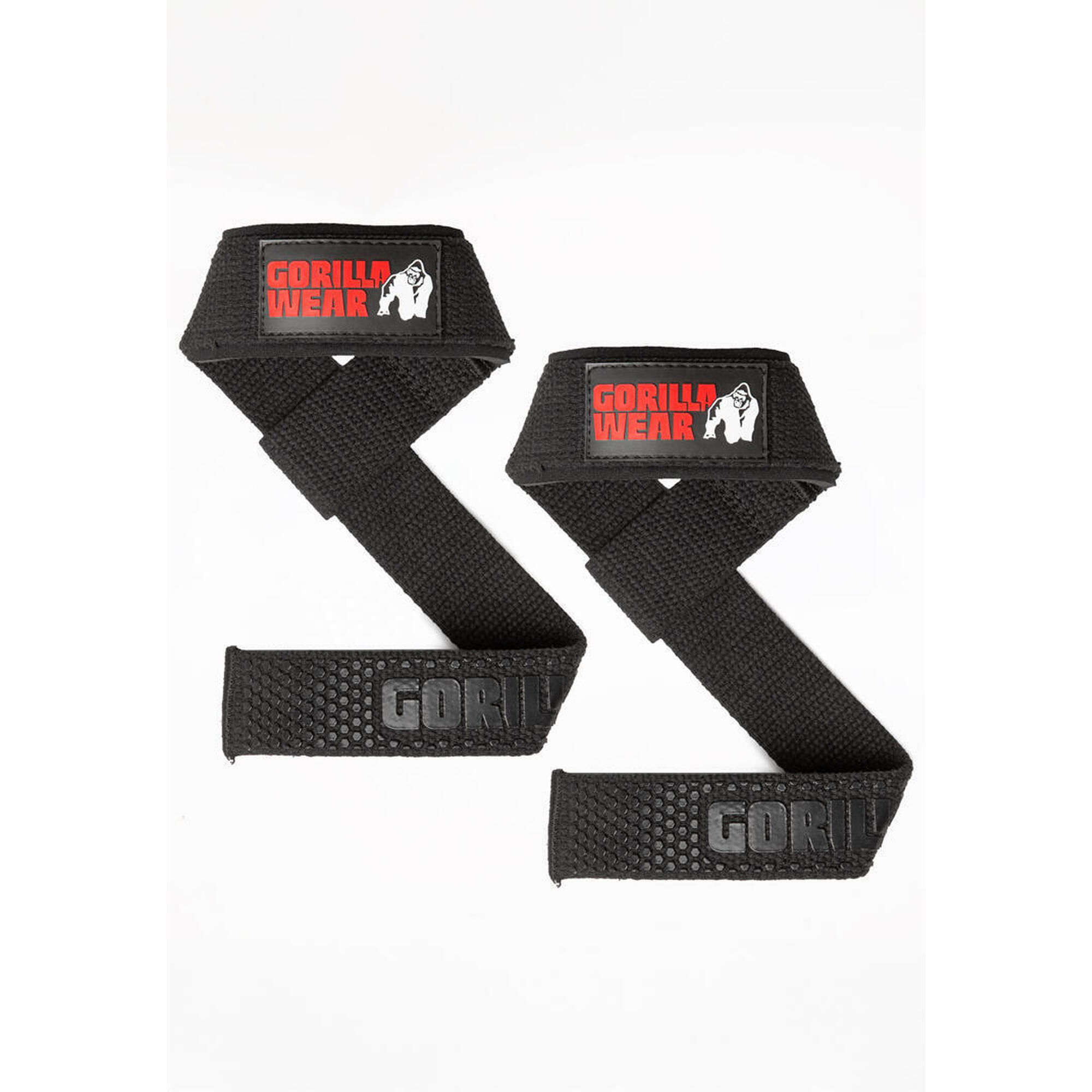 Gorilla Wear - Padded Silicone Lifting Straps - Noir - Sangle De Tirage - Noir - Decathlon