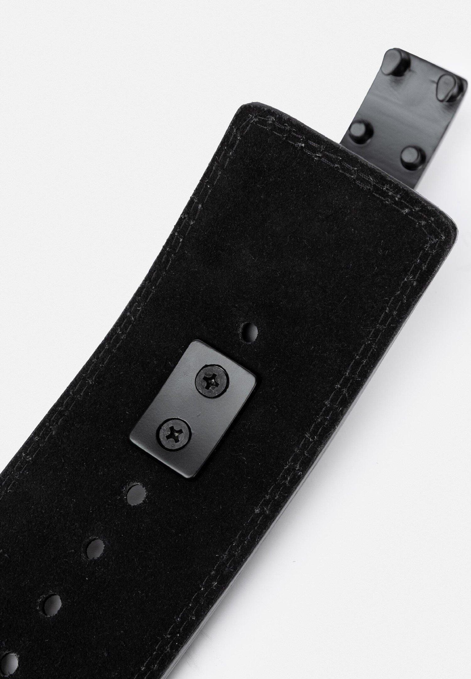4 Inch Carbon Leather Lever Belt - Negro 4/6