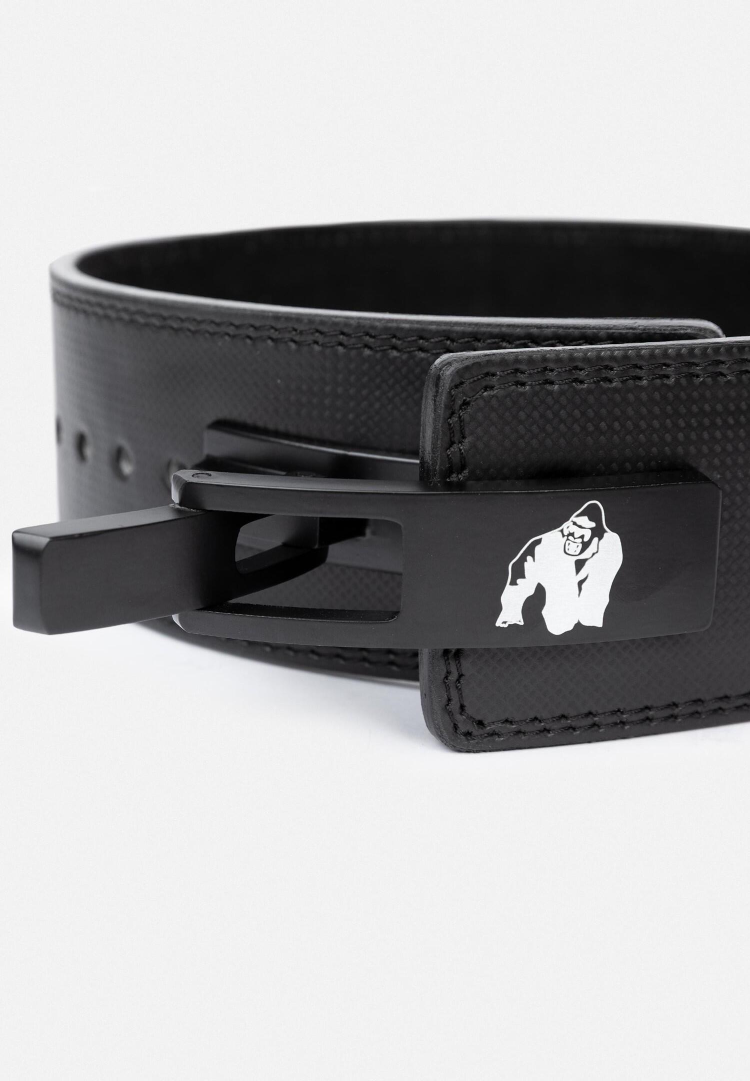 Gorilla Wear 4 Inch Carbon Leather Lever Belt - Preto 3/6