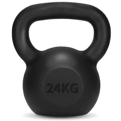 Żeliwny kettlebell do ćwiczeń siłowych 4FIZJO