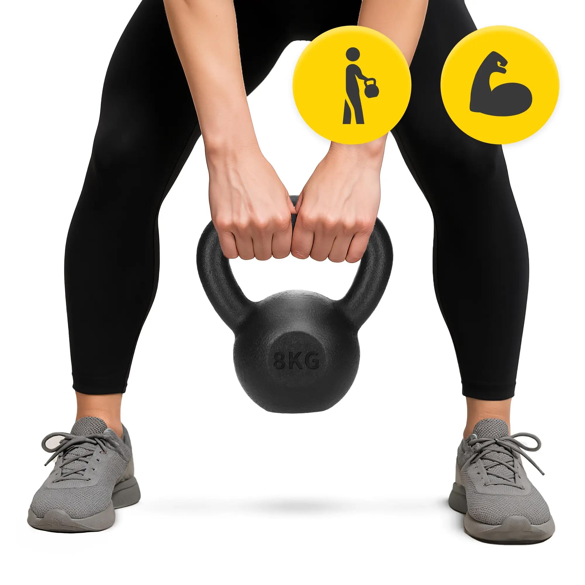 4FIZJO kettlebell öntöttvas 6 kg 6/7