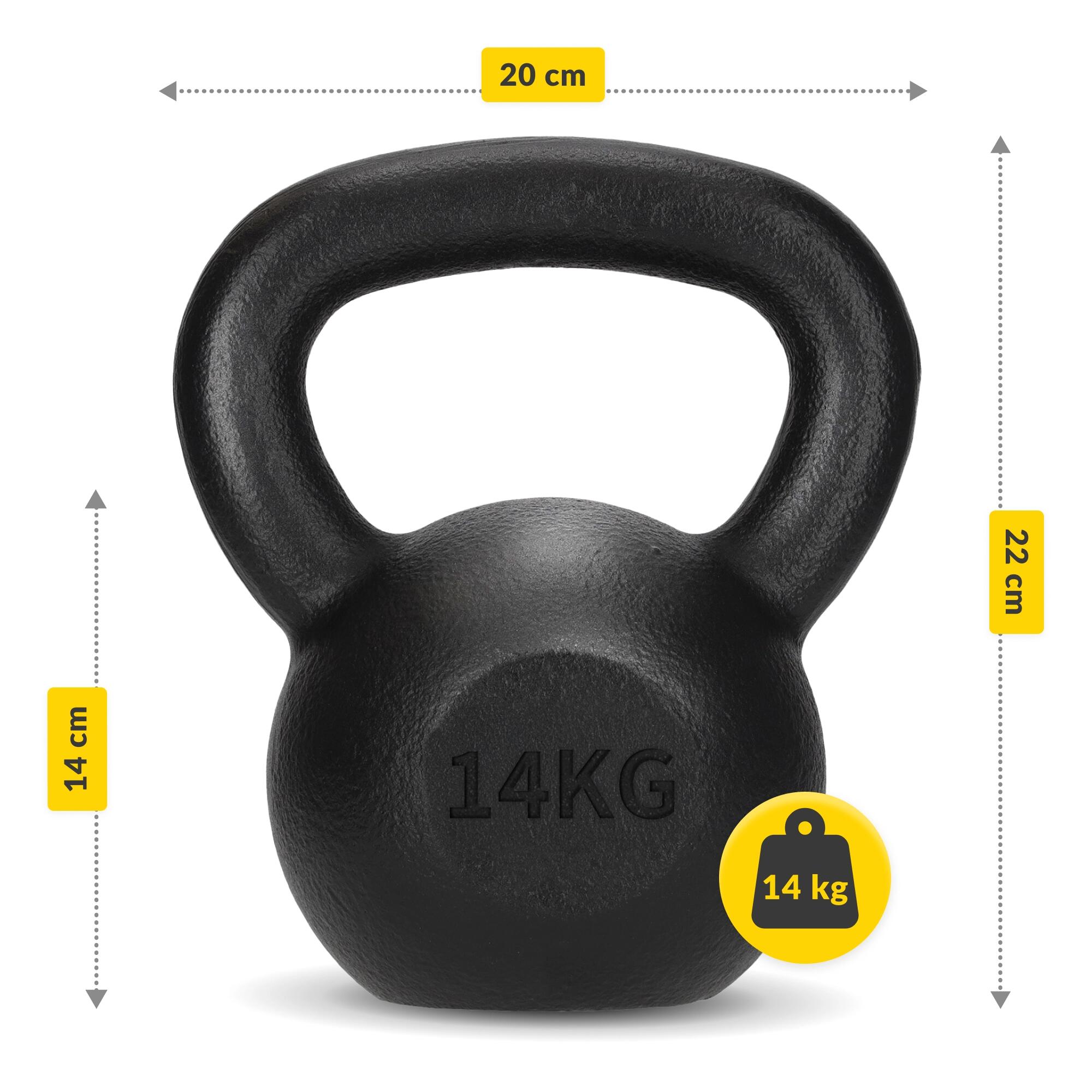 Kettlebell für Krafttraining 4FIZJO aus Gusseisen 3/7