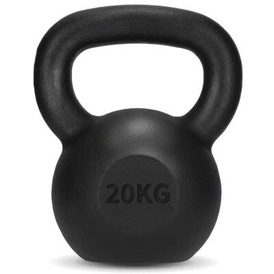 Żeliwny kettlebell do ćwiczeń siłowych 4FIZJO