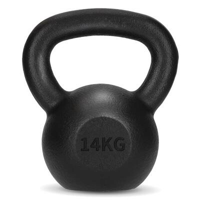 Żeliwny kettlebell do ćwiczeń siłowych 4FIZJO