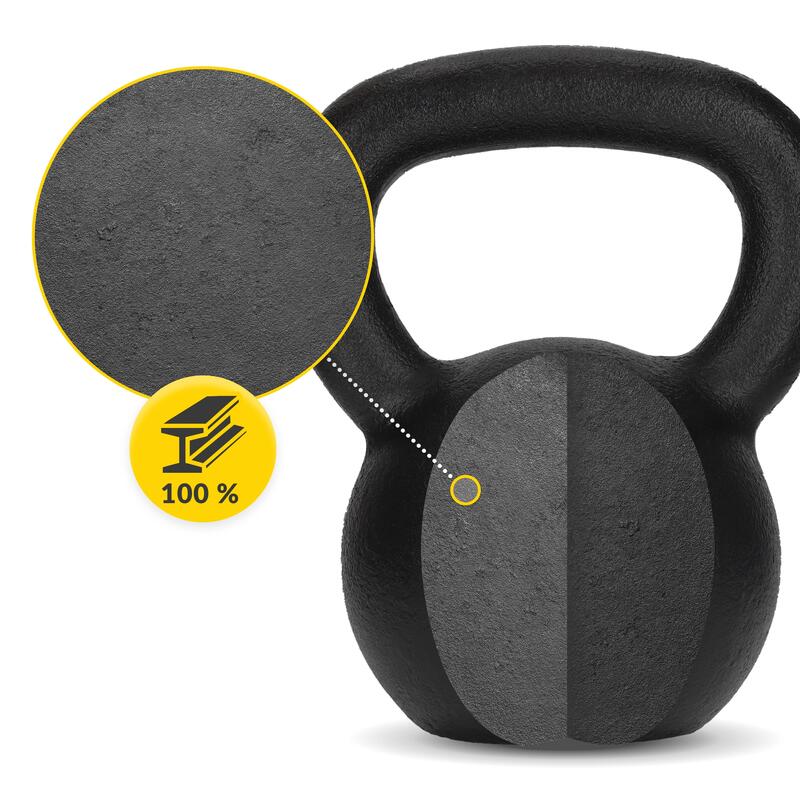Kettlebell din fontă pentru exerciții de forță 4FIZJO