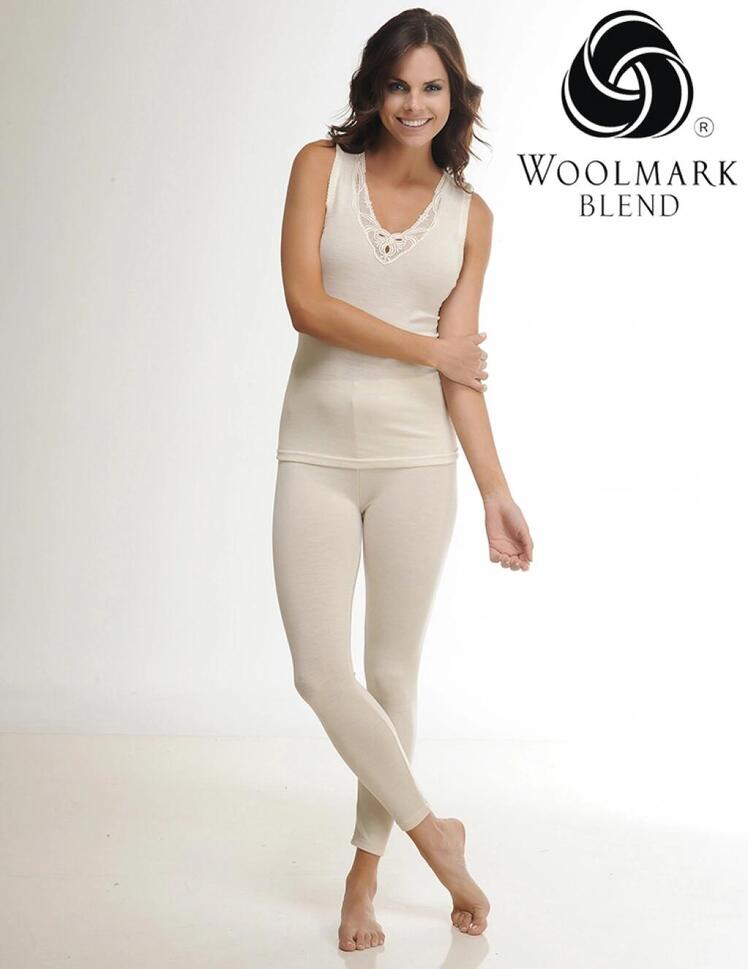 Damskie Legginsy Termoaktywne z Wełny Merino Warstwa Bazowa Woolona