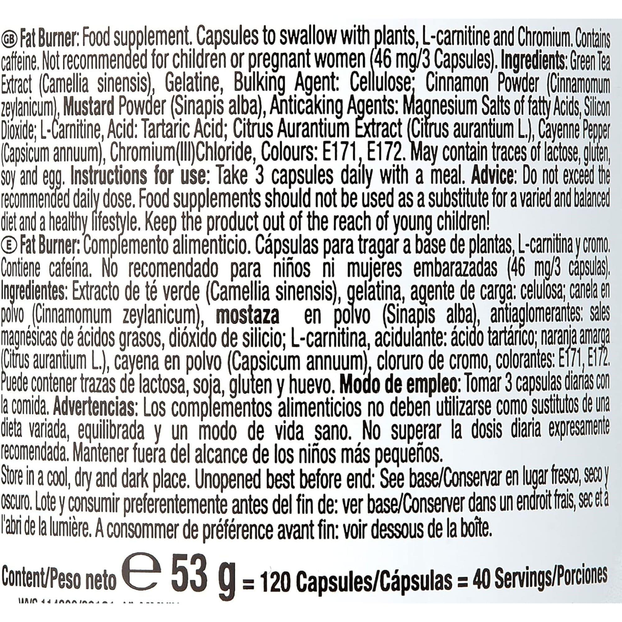 Fat Burner 120 Capsules 5/5