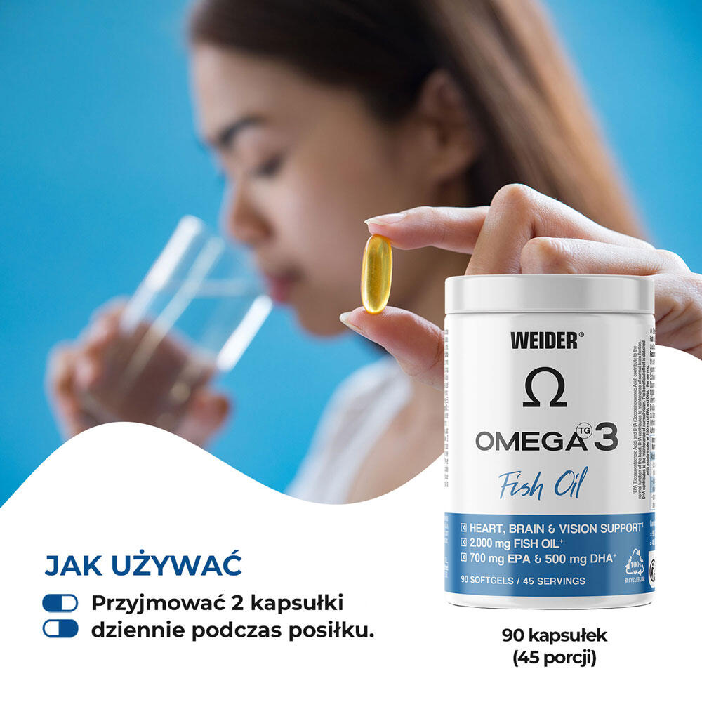 Weider Omega 3 (90 Softgels) Unflavoured - Vitamins, Minerals & Health 5/7