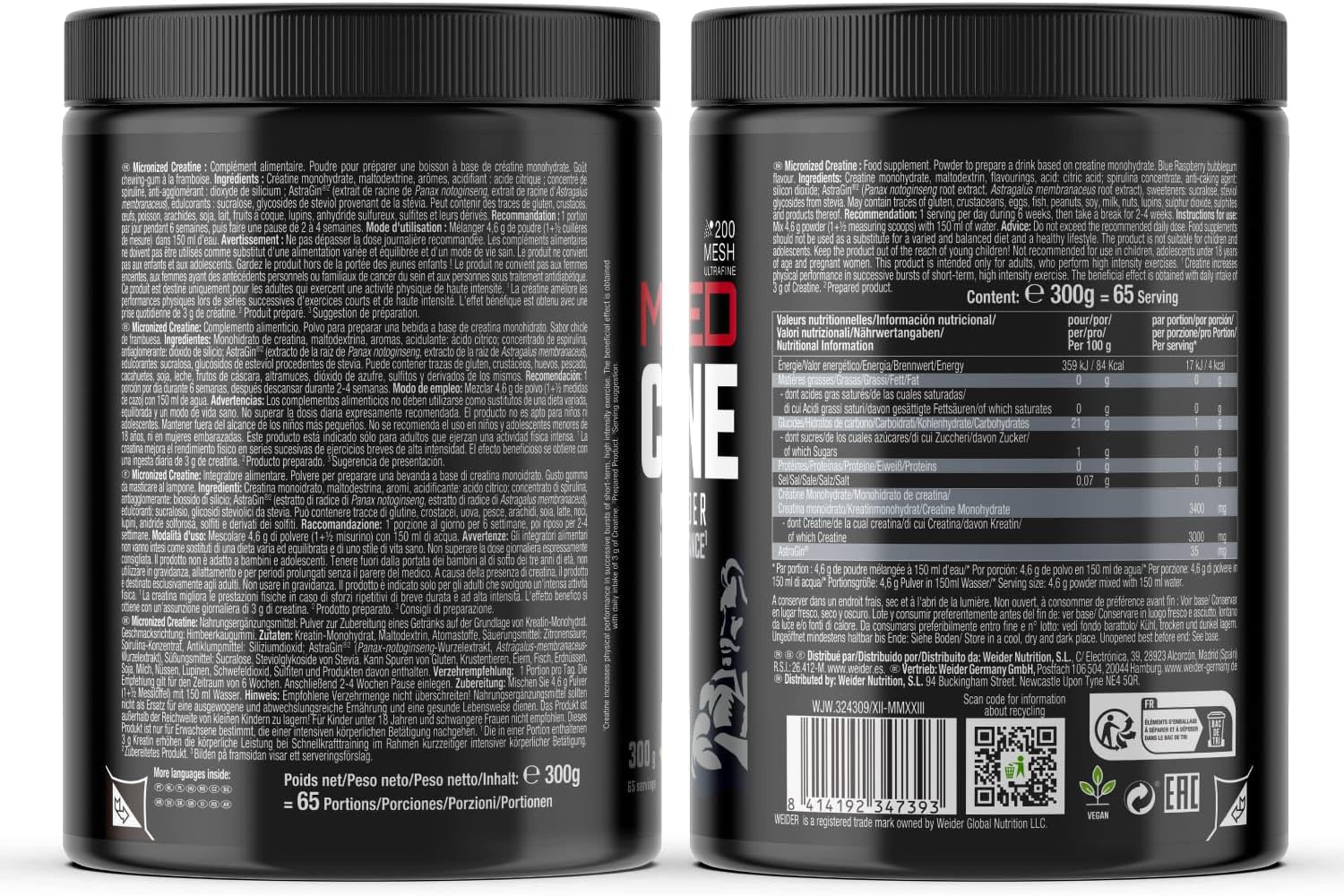Weider Micronized Creatine Monohydrate + AstraGin 7/7