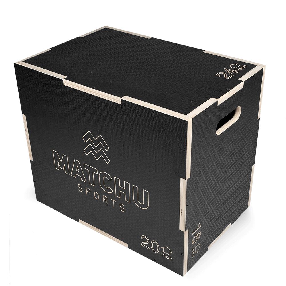 Plyo box Small - Zwart - 16 x 20 x 24 inch - Hout 6/7