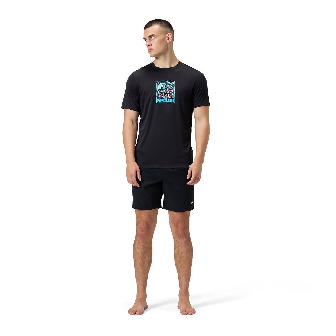 Koszulka T-Shirt męski Speedo S/S Graphic Swim 6/7