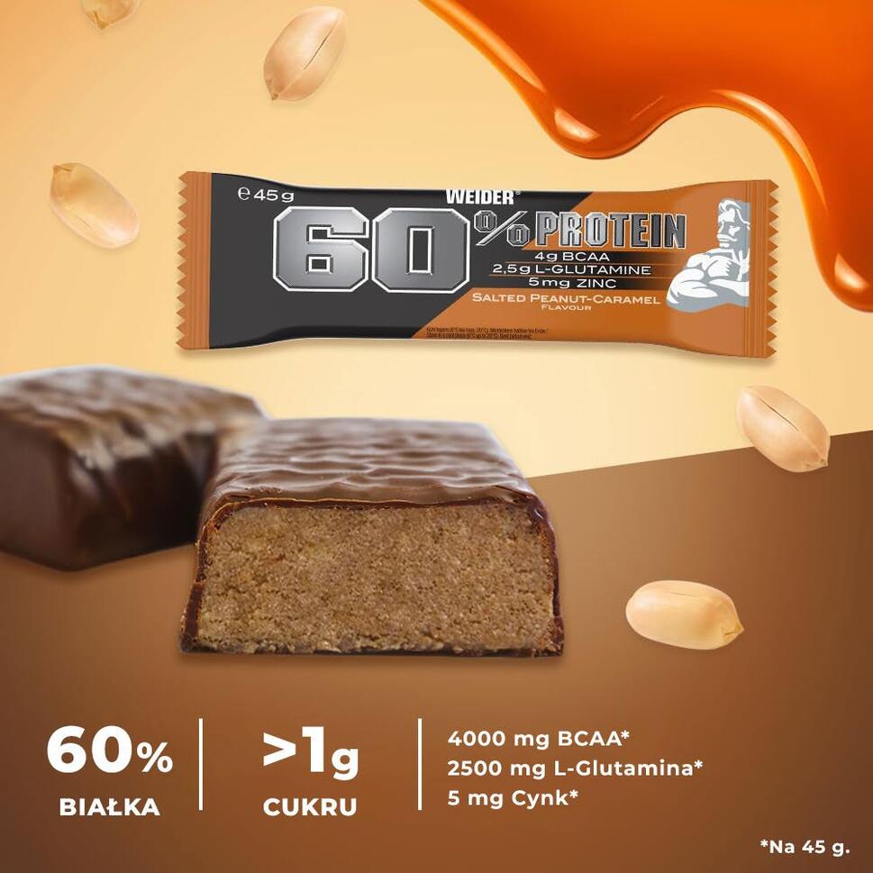 60 Protein Bar 45g Salted Peanut-Caramel