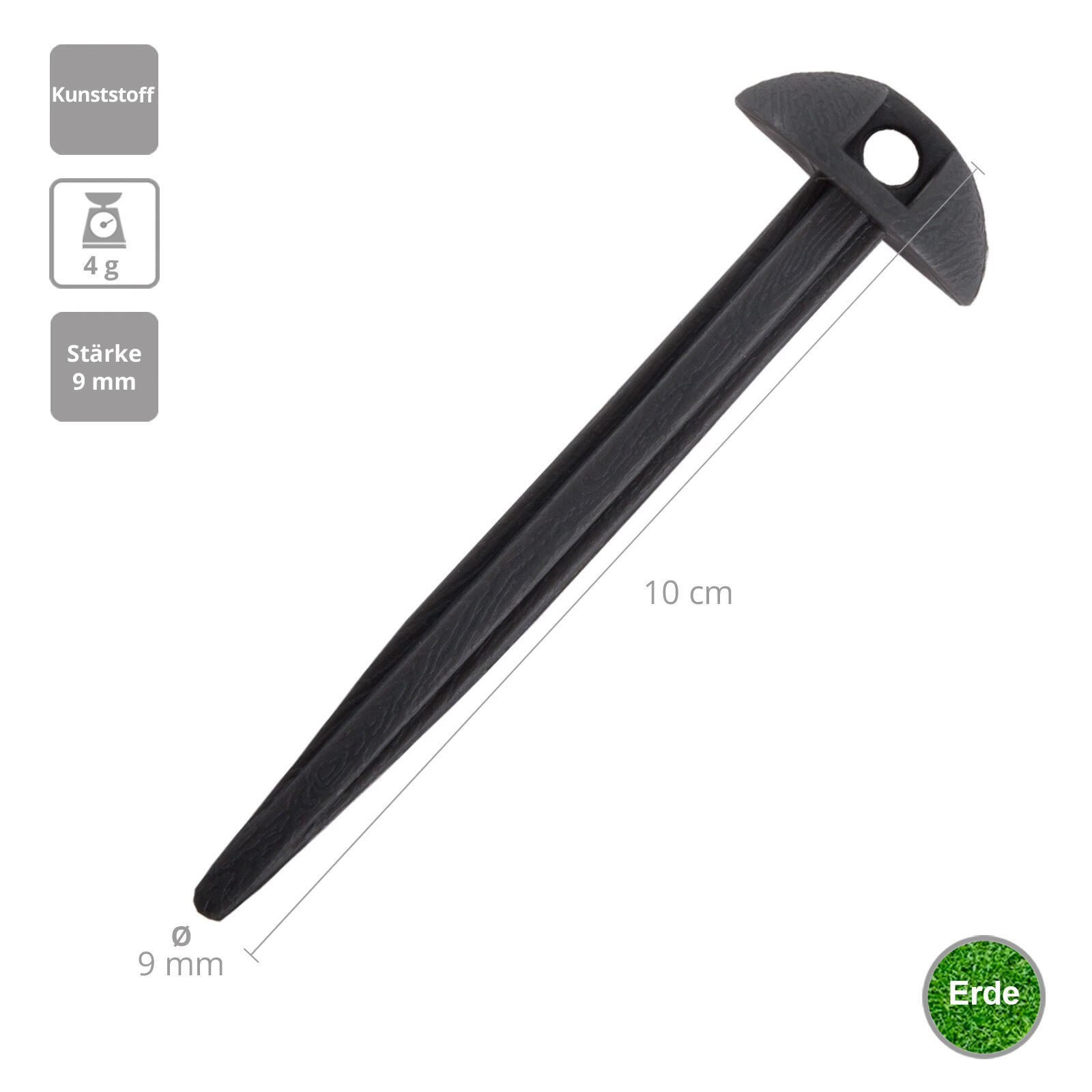 6x Bodenanker fr Zeltteppich Hering Vor Zelt Boden Plane Erdanker 10cm |  Decathlon