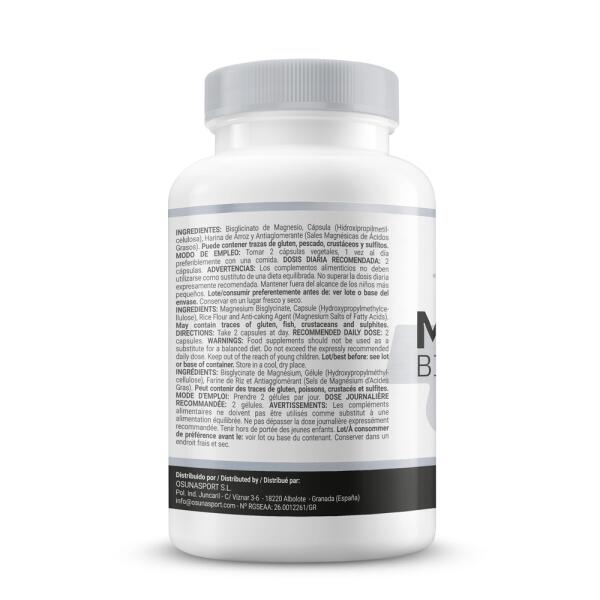 Bisglicinato di magnesio 250 mg - 60 capsule vegetali MASmusculo 2/5