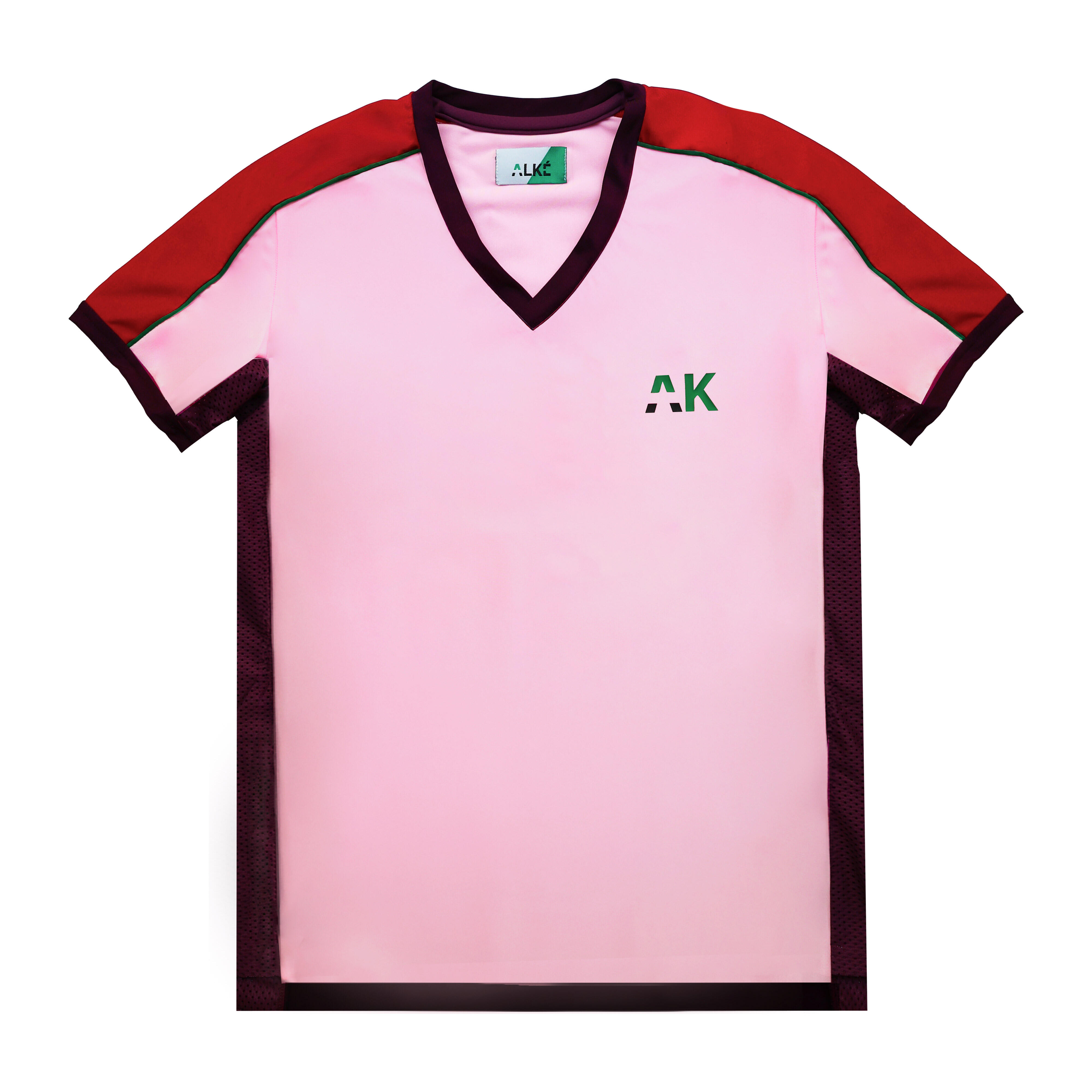 Alké - Maillot Football Femme Honeyball Dafné - Maillot Manches Courtes - Rose|rouge - 40 M - Decathlon