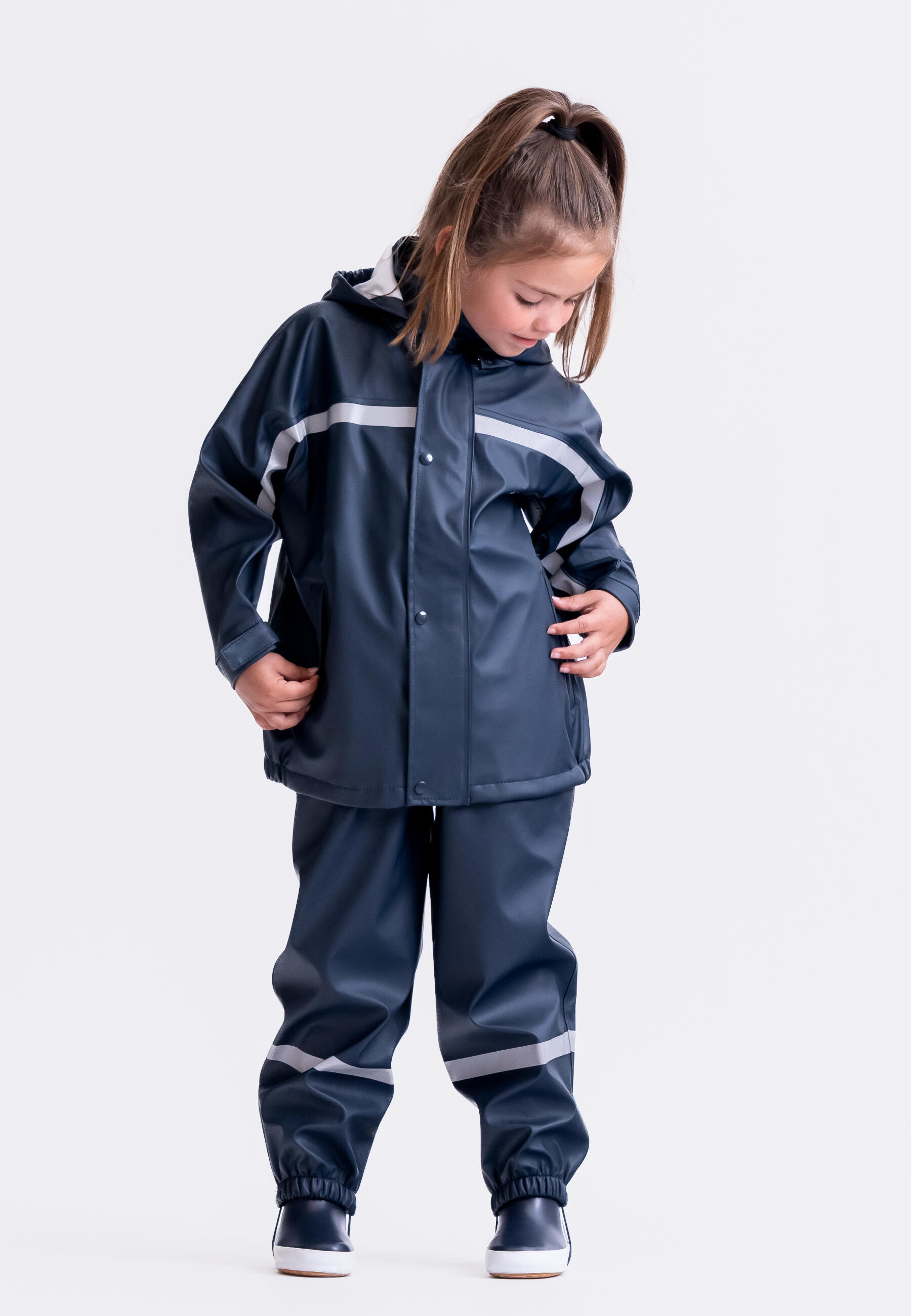 BMS Matschjacke - Regenjacke für Jungen - 100% wasserdicht Kinder 2/5