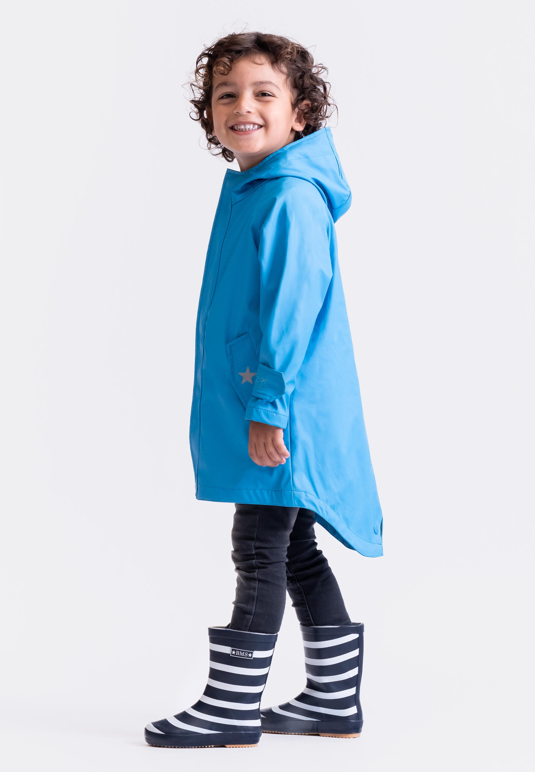 BMS Regenmantel für Jungen - original Hamburger HafenCity Coat Kinder 2/4