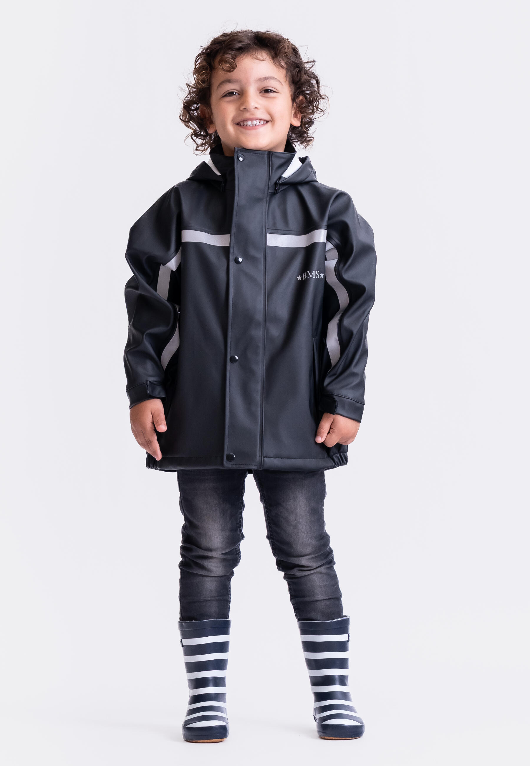 BMS BMS Matschjacke - Regenjacke für Kinder - 100% wasserdicht