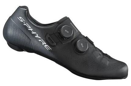 Chaussures Shimano SH-RC9 S-Phyre route noires, 360° monocoque