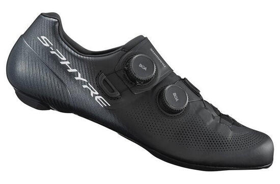 Chaussures Shimano SH-RC9 S-Phyre route noires, 360° monocoque