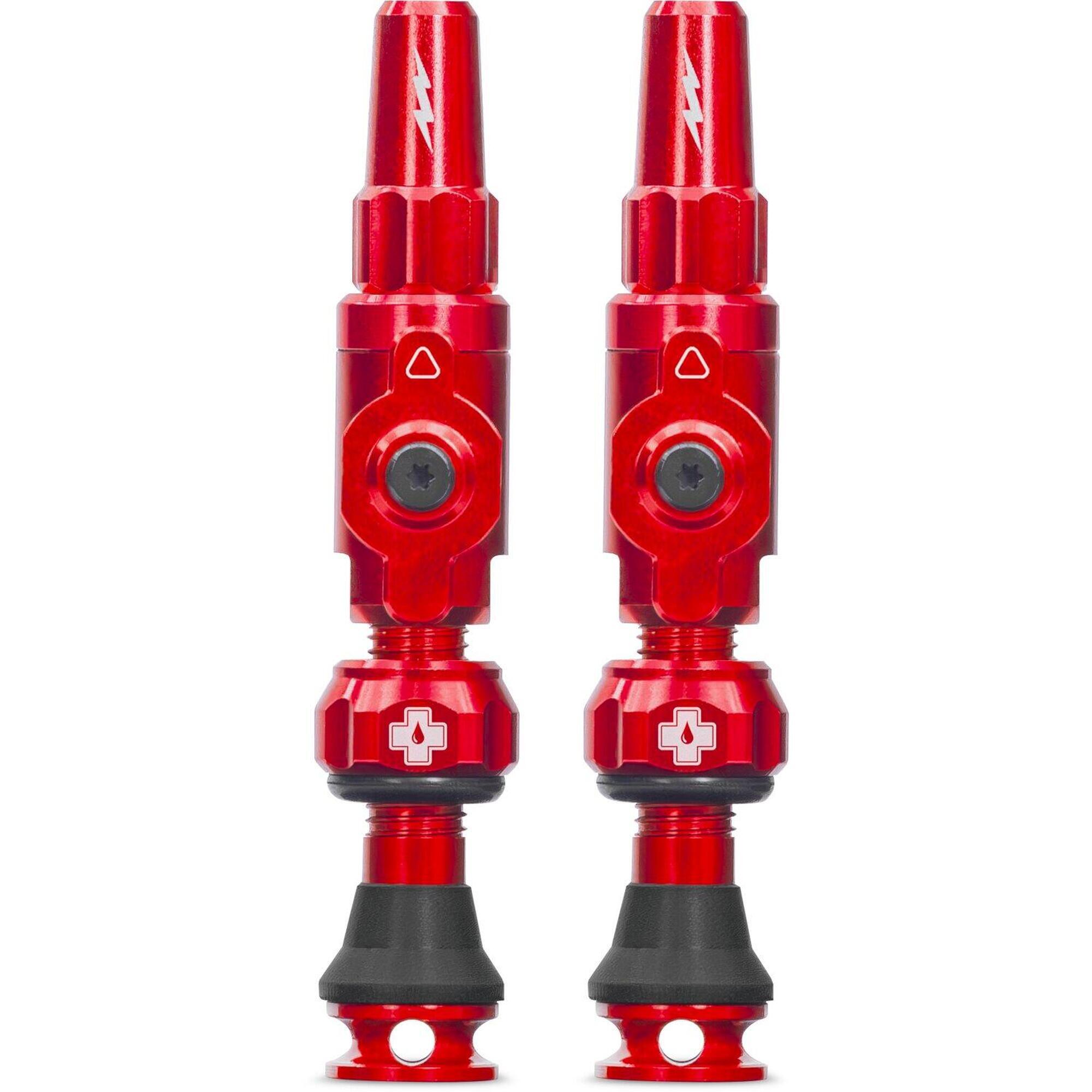 Muc-off - Valves Tubeless Muc-off Big Bore Lite Rouge - Valve De Gonflage - Rouge - 60 Mm - Decathlon