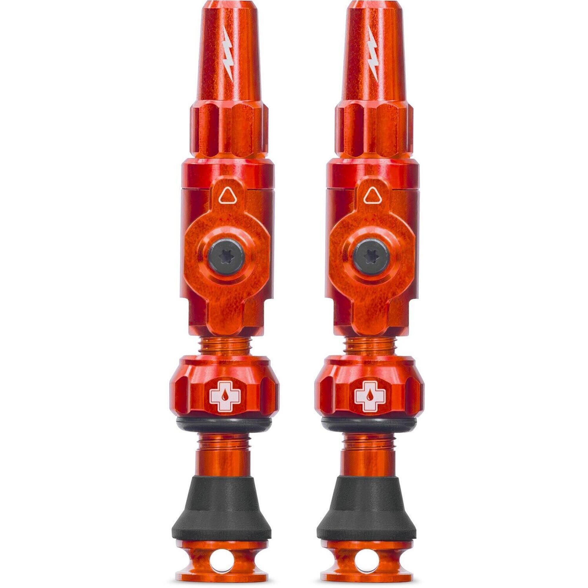 Muc-off - Valves Tubeless Muc-off Big Bore Lite Orange - Valve De Gonflage - Orange - 60 Mm - Decathlon
