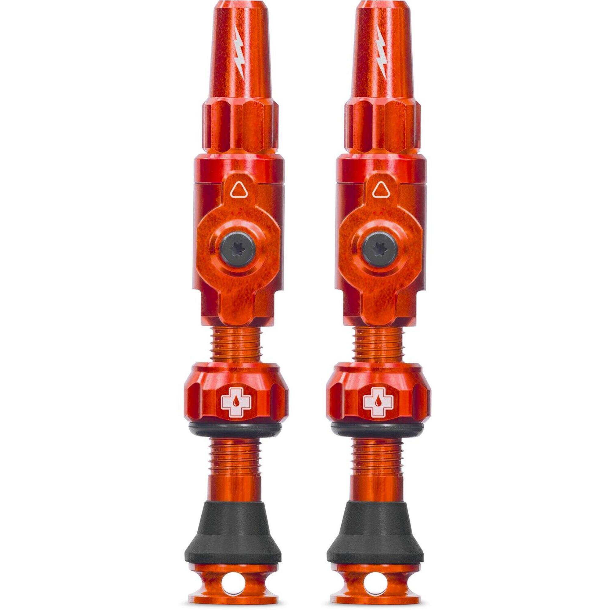 Muc-off - Valves Tubeless Muc-off Big Bore Lite Orange - Valve De Gonflage - Orange - 65 Mm - Decathlon
