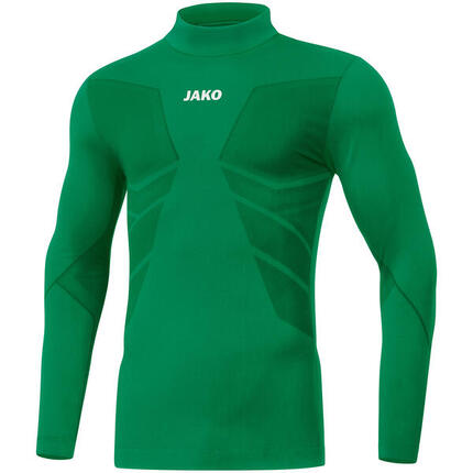 Jako Comfort 2.0 Maillot Col Relevé Manches Longues - Vert Sport L
