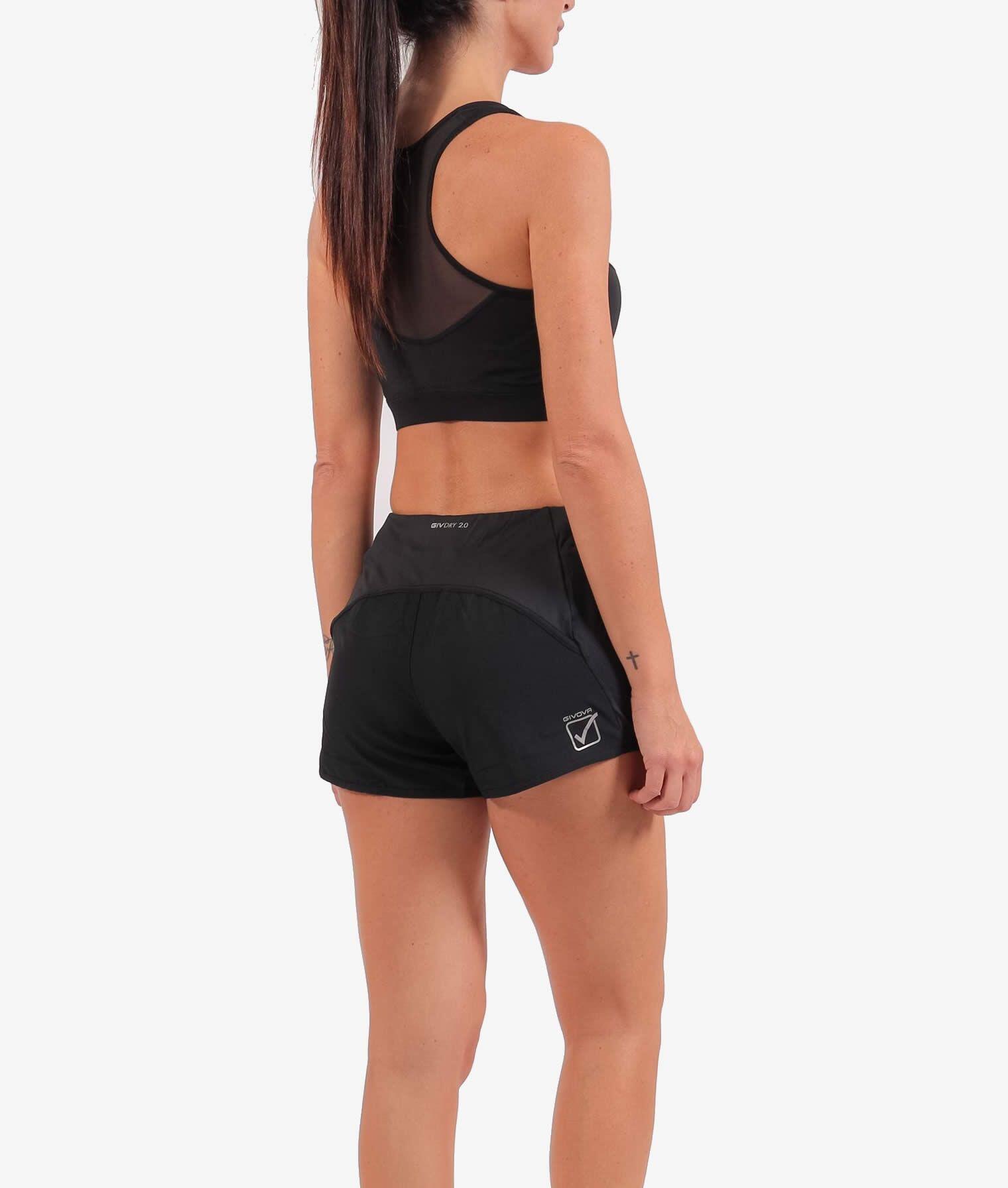 PANTALONCINO da palestra donna givova nero 4/4