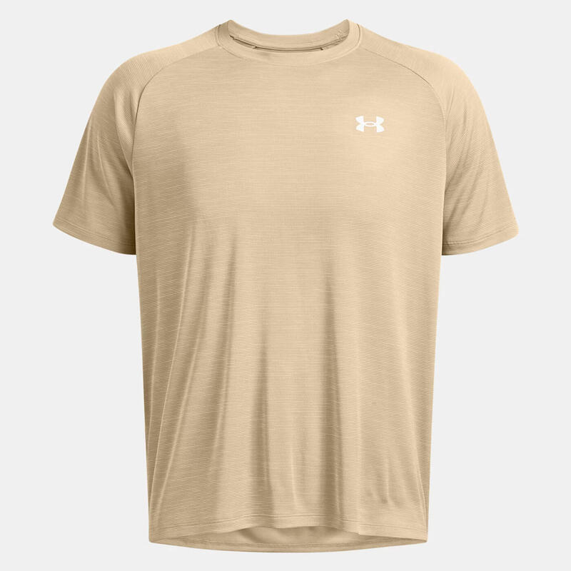 Tricou texturat UA Tech™ pentru bărbați Bej