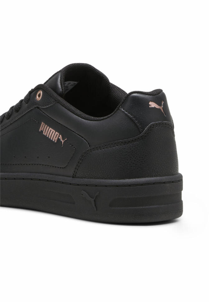 Sneakersy Court Classy PUMA Black Rose Gold Metallic