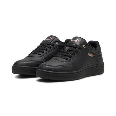 Tenis Mujer Court Classy PUMA Black Rose Gold Metallic