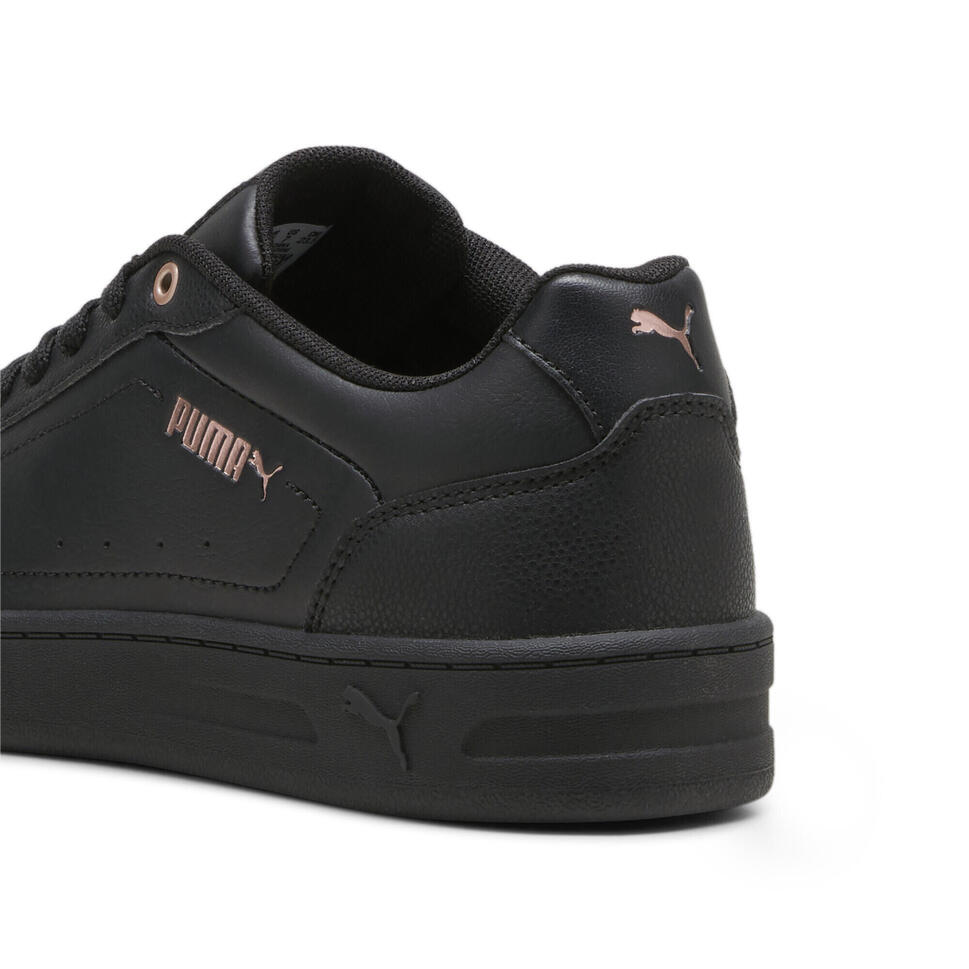 Sneakersy Court Classy PUMA Black Rose Gold Metallic
