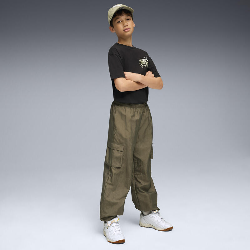 Młodzieżowa koszulka MID90s II z grafiką PUMA Black