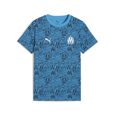 T-shirt con stampa integrale Olympique de Marseille FtblCulture per ragazzi PUMA